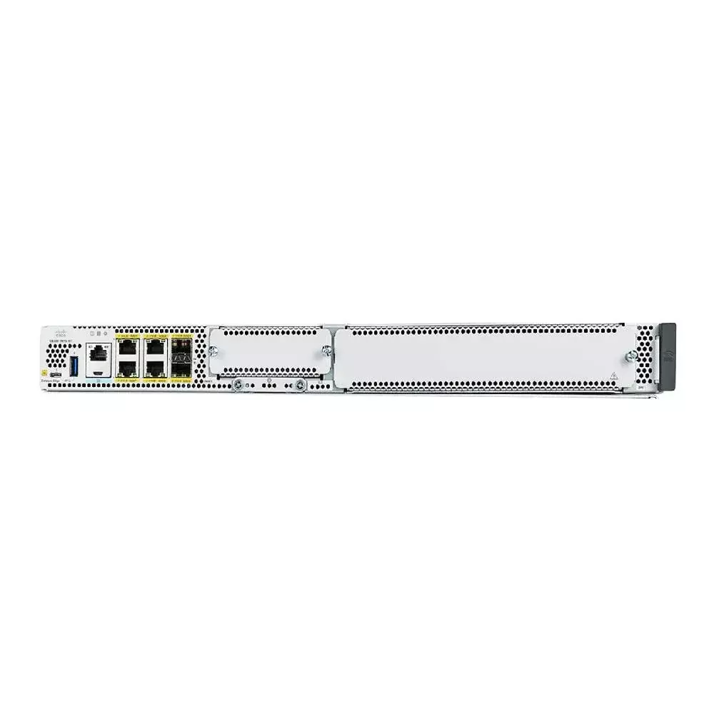 Cisco C8300 1RU w/ 10G WAN  (1 SM slot and 1 NIM slot, and 2 x 10-Gigabit Ethernet and 4 x 1-Gigabit Ethernet ports)
