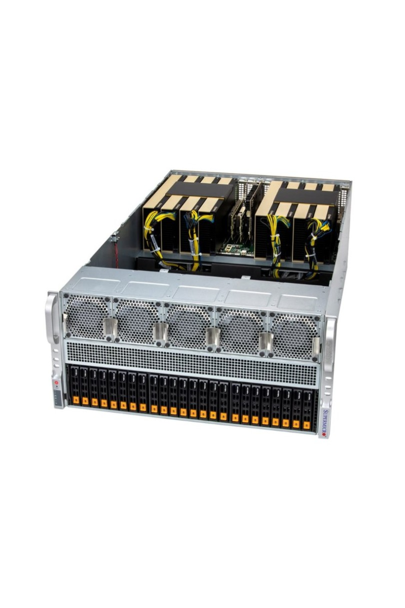 سرور GPU سوپرمیکرو SYS-522GA-NRT با ۸ GPU PCIe (RTX PRO 6000 / H200 NVL)