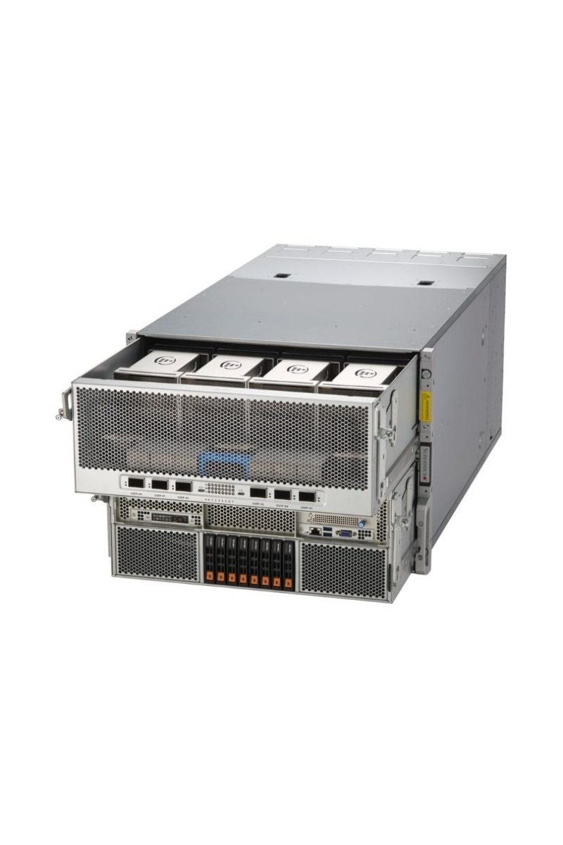 سرور هوش مصنوعی سوپرمیکرو SYS-822GA-NGR3 با ۸ Intel Gaudi 3
