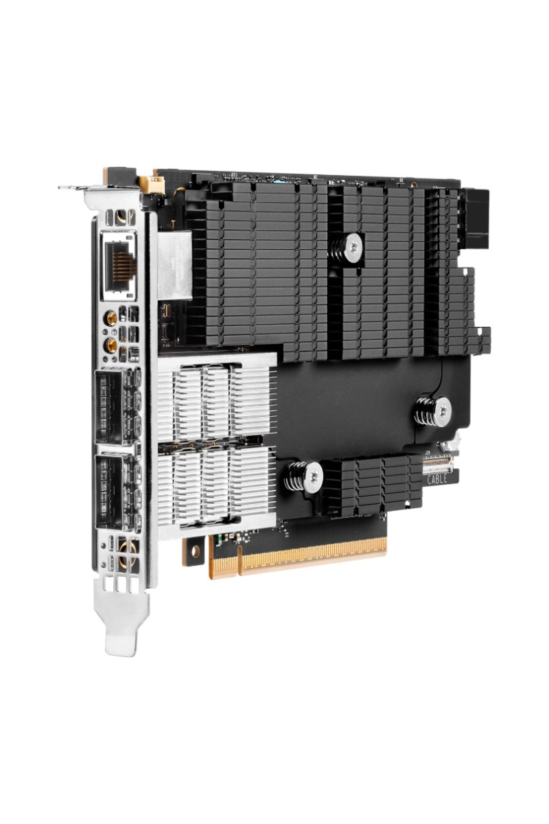 کارت شبکه سرور NVIDIA InfiniBand NDR200/200GbE 2-port QSFP112 PCIe5 x16 MCX755106AC-HEAT